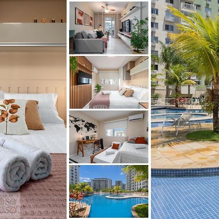 2 Quartos Com Varanda A 300M Riocentro Wi-Fi 120Mbps E Cozinha Completa - Condominio Com Piscina, Estacionamento, Portaria 24H E Parquinho Infantil - Apartamento Indicado Para Grupos, Hospedes A Trabalho E Criancas Rio de Janeiro Dış mekan fotoğraf