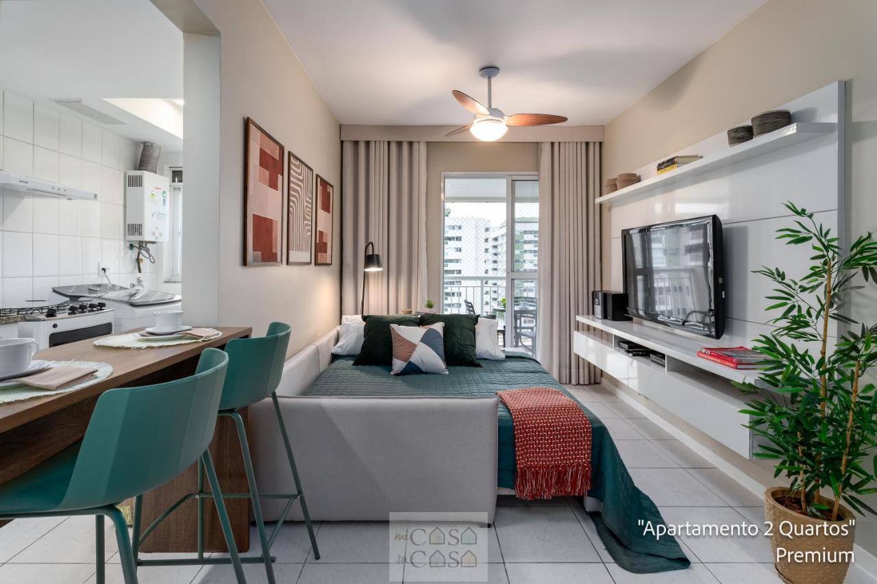 2 Quartos Com Varanda A 300M Riocentro Wi-Fi 120Mbps E Cozinha Completa - Condominio Com Piscina, Estacionamento, Portaria 24H E Parquinho Infantil - Apartamento Indicado Para Grupos, Hospedes A Trabalho E Criancas Rio de Janeiro Dış mekan fotoğraf