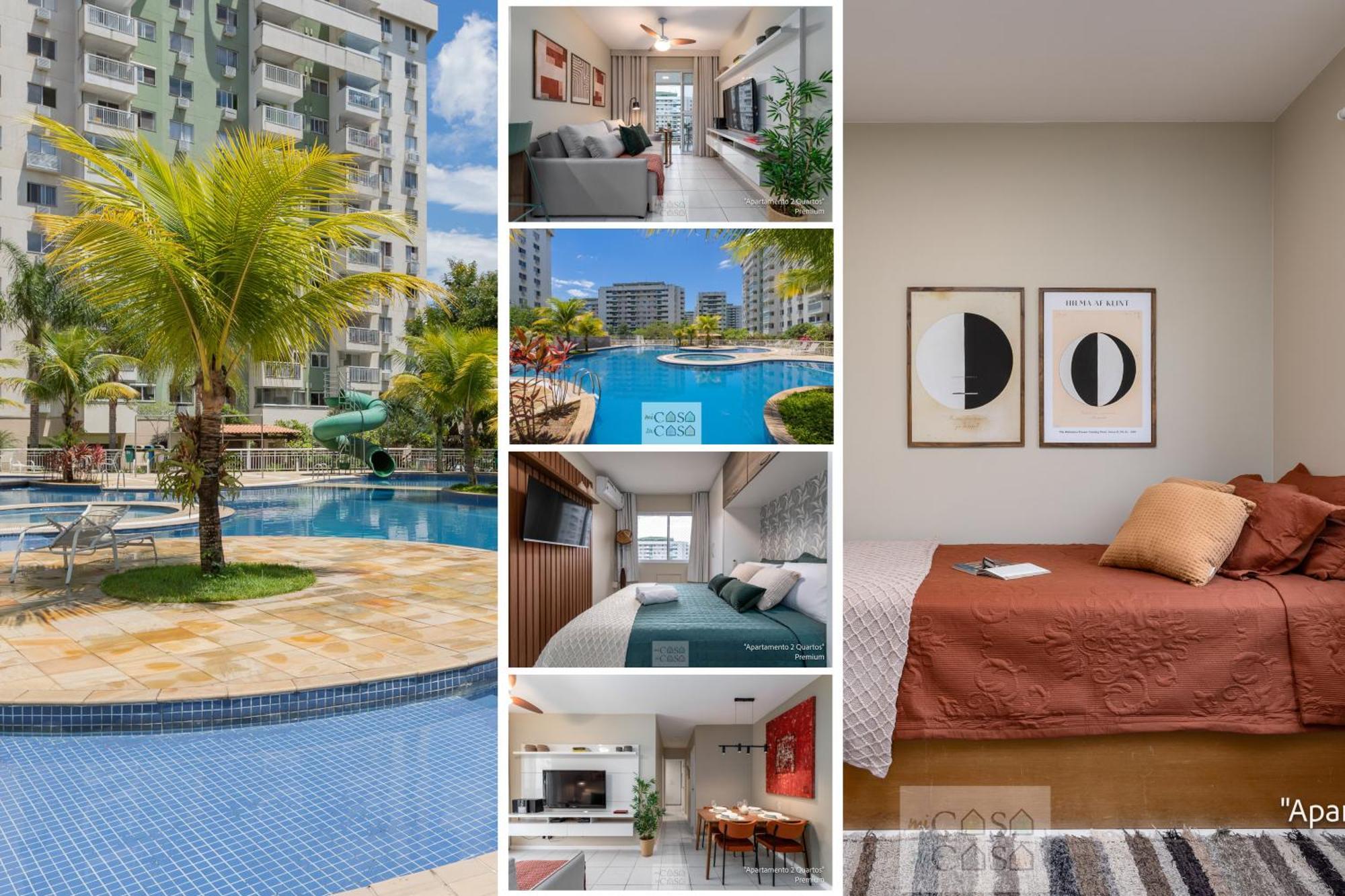 2 Quartos Com Varanda A 300M Riocentro Wi-Fi 120Mbps E Cozinha Completa - Condominio Com Piscina, Estacionamento, Portaria 24H E Parquinho Infantil - Apartamento Indicado Para Grupos, Hospedes A Trabalho E Criancas Rio de Janeiro Dış mekan fotoğraf