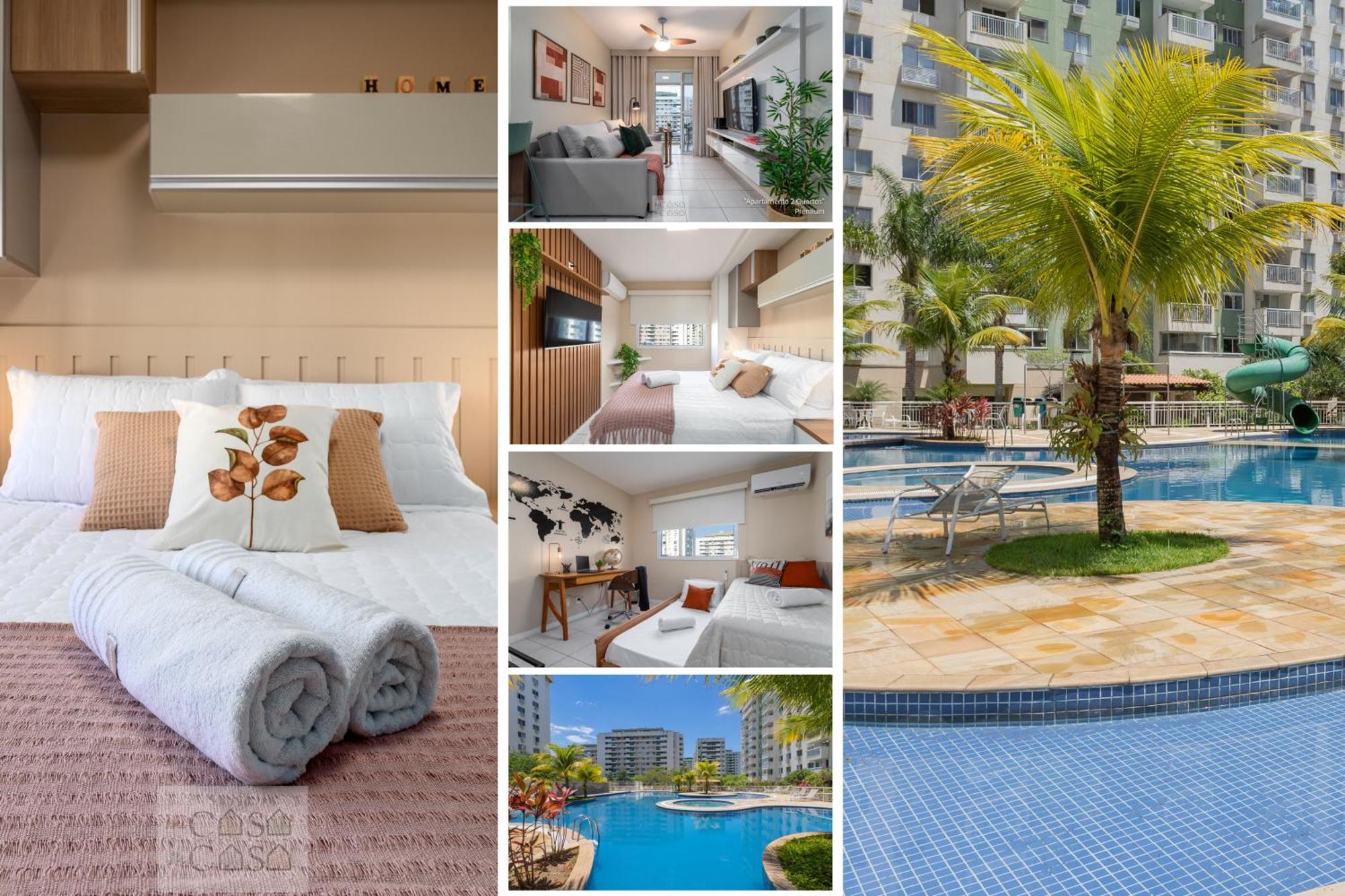 2 Quartos Com Varanda A 300M Riocentro Wi-Fi 120Mbps E Cozinha Completa - Condominio Com Piscina, Estacionamento, Portaria 24H E Parquinho Infantil - Apartamento Indicado Para Grupos, Hospedes A Trabalho E Criancas Rio de Janeiro Dış mekan fotoğraf