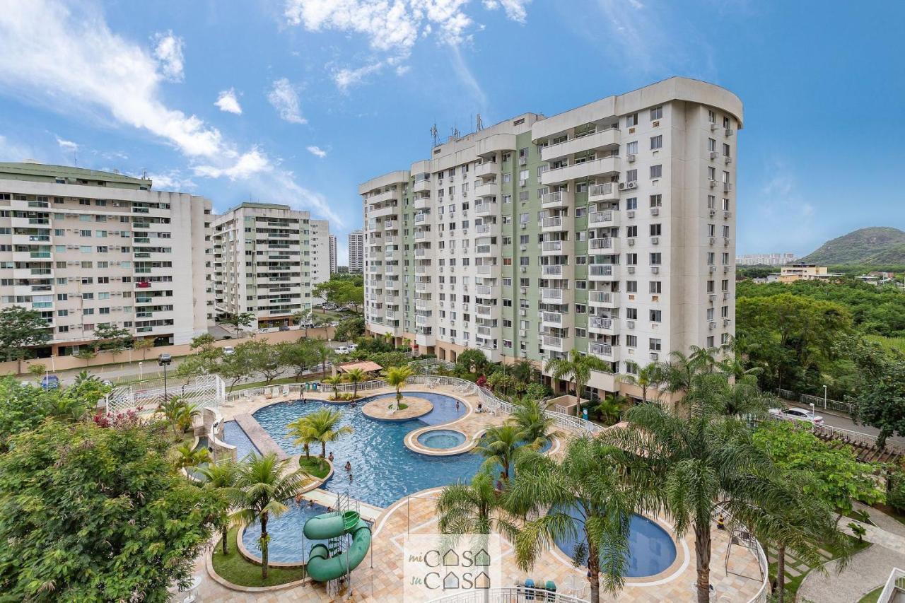 2 Quartos Com Varanda A 300M Riocentro Wi-Fi 120Mbps E Cozinha Completa - Condominio Com Piscina, Estacionamento, Portaria 24H E Parquinho Infantil - Apartamento Indicado Para Grupos, Hospedes A Trabalho E Criancas Rio de Janeiro Dış mekan fotoğraf