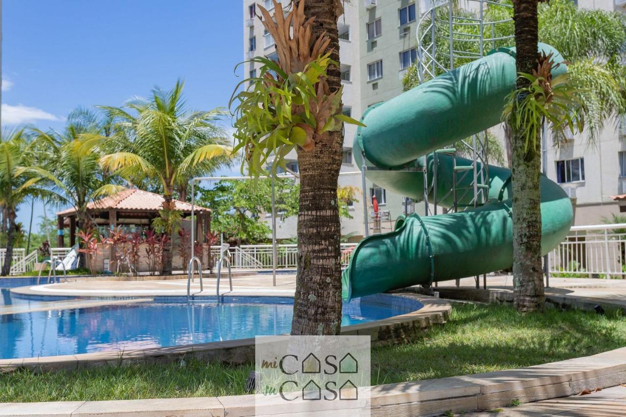 2 Quartos Com Varanda A 300M Riocentro Wi-Fi 120Mbps E Cozinha Completa - Condominio Com Piscina, Estacionamento, Portaria 24H E Parquinho Infantil - Apartamento Indicado Para Grupos, Hospedes A Trabalho E Criancas Rio de Janeiro Dış mekan fotoğraf