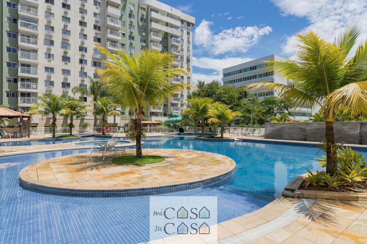 2 Quartos Com Varanda A 300M Riocentro Wi-Fi 120Mbps E Cozinha Completa - Condominio Com Piscina, Estacionamento, Portaria 24H E Parquinho Infantil - Apartamento Indicado Para Grupos, Hospedes A Trabalho E Criancas Rio de Janeiro Dış mekan fotoğraf