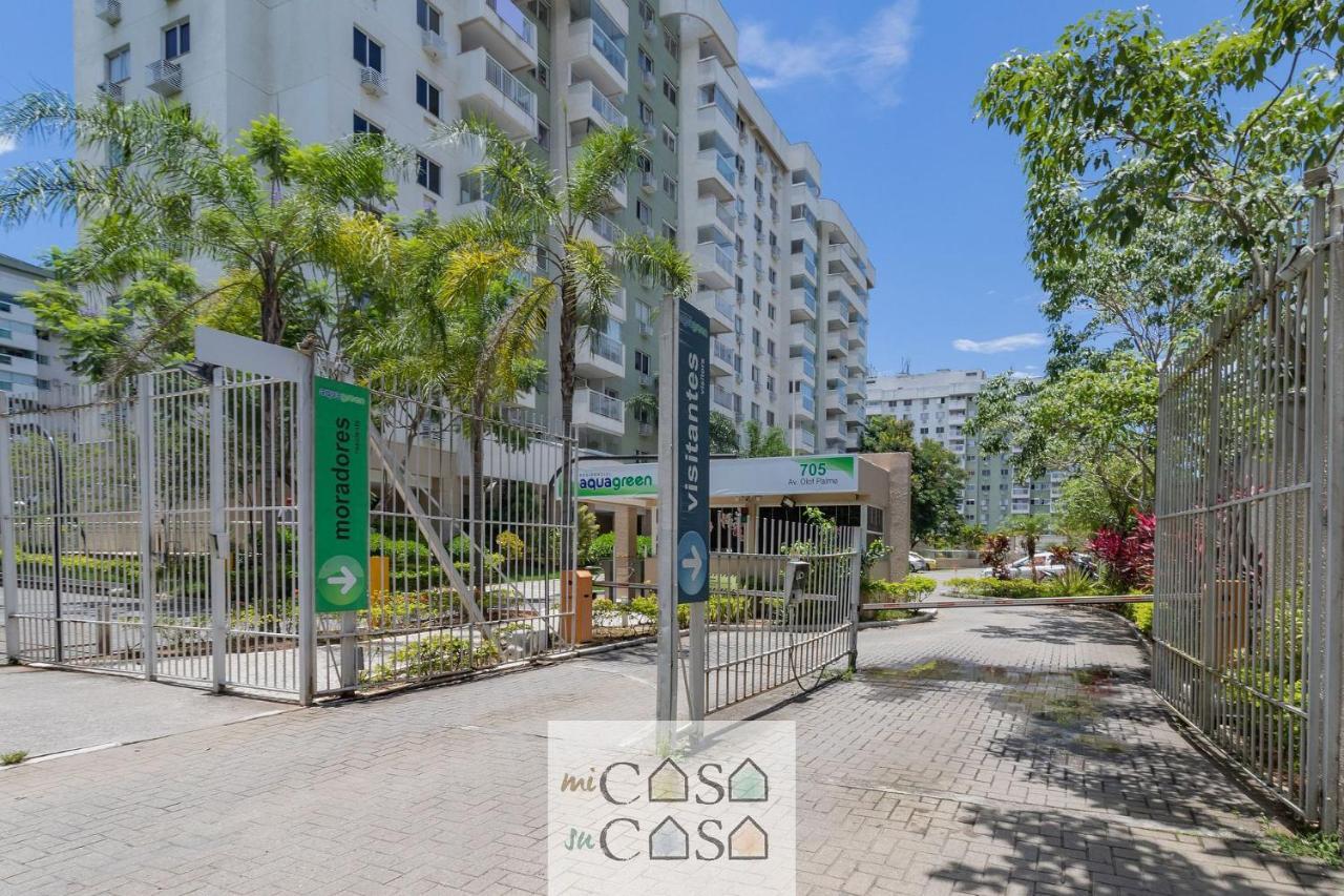 2 Quartos Com Varanda A 300M Riocentro Wi-Fi 120Mbps E Cozinha Completa - Condominio Com Piscina, Estacionamento, Portaria 24H E Parquinho Infantil - Apartamento Indicado Para Grupos, Hospedes A Trabalho E Criancas Rio de Janeiro Dış mekan fotoğraf